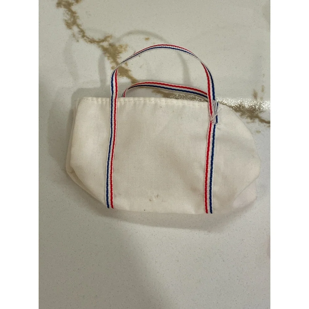 Vtg Barbie 1996 Olympic‎ Bag Atlanta USA White Tote Duffel Accessories Doll Size